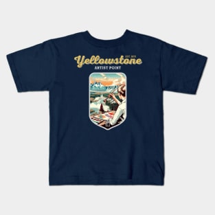 USA - NATIONAL PARK - YELLOWSTONE - Yellowstone Artists Point - 5 Kids T-Shirt